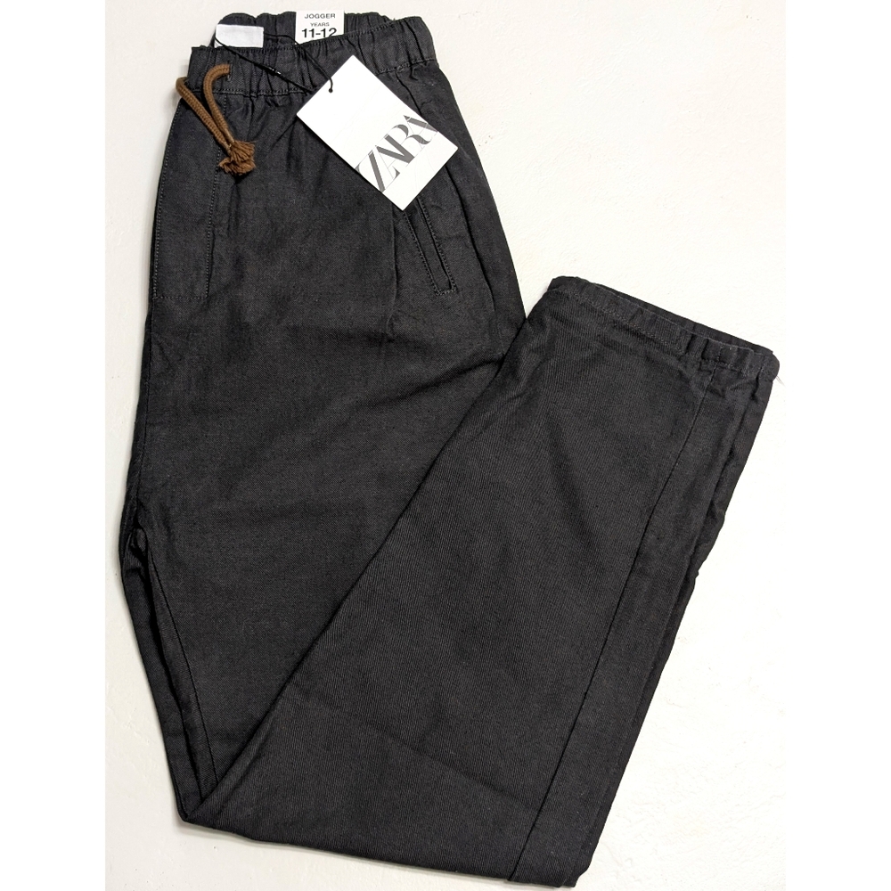 ZARA Low Rise Elastic Waistband Jogger Pants Boy's Size 11-12 Years - Picture 5 of 9